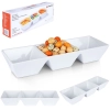 Miseczka ceramiczna na dipy sosy przekąski do sosów dip biały 3x220ml